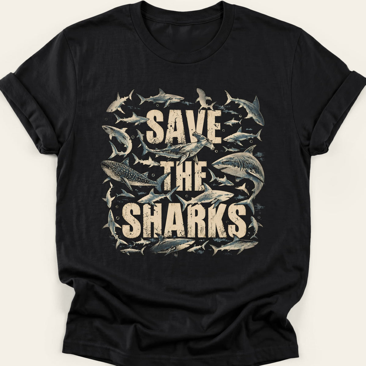 SAVE THE SHARKS — SOFTSTYLE TEE