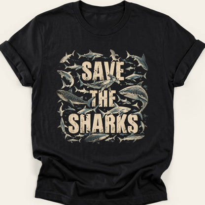 SAVE THE SHARKS — SOFTSTYLE TEE