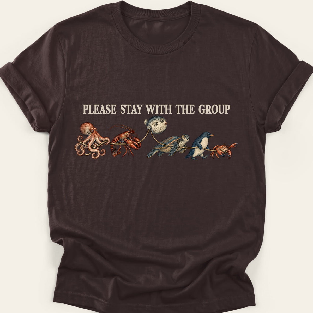 PLEASE STAY WITH THE GROUP — SOFTSTYLE TEE