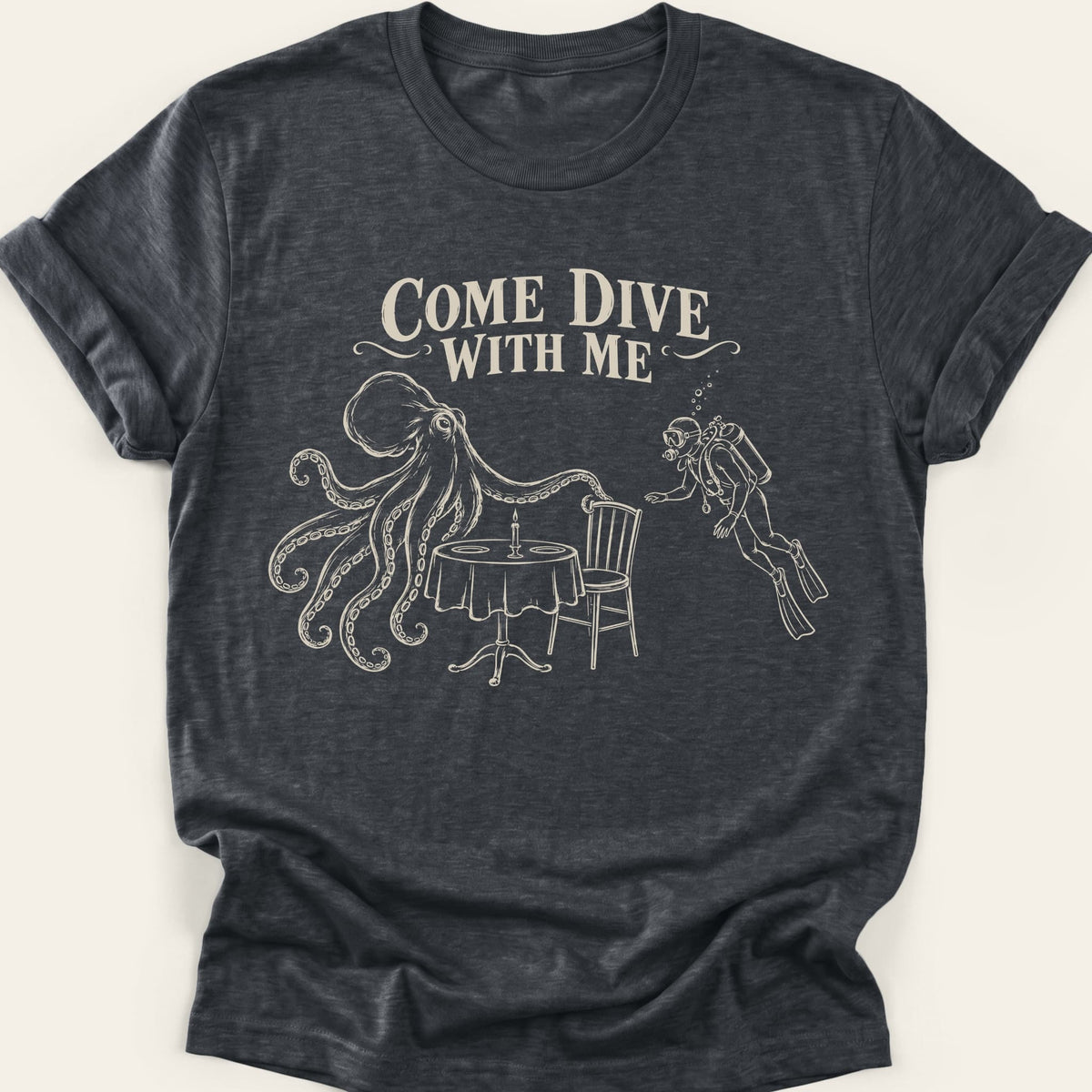 COME DIVE WITH ME — SOFTSTYLE TEE