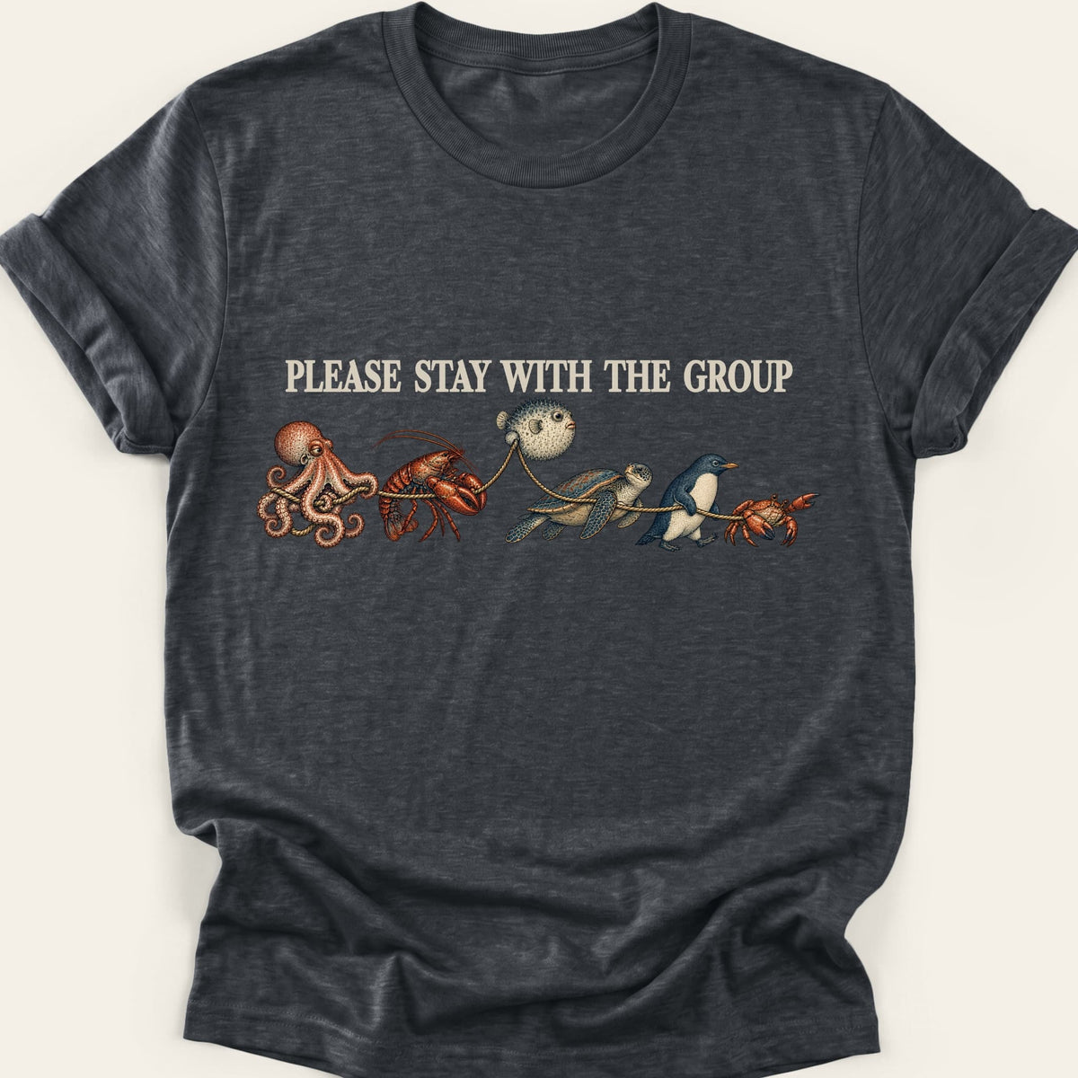 PLEASE STAY WITH THE GROUP — SOFTSTYLE TEE