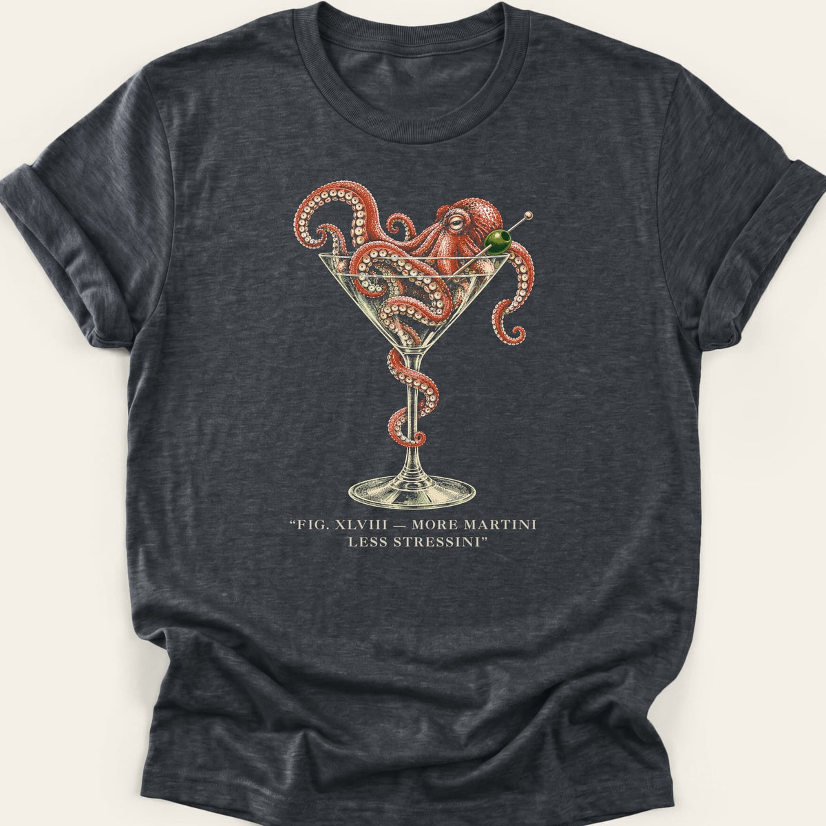 LESS STRESSINI OCTOPUS — SOFTSTYLE TEE