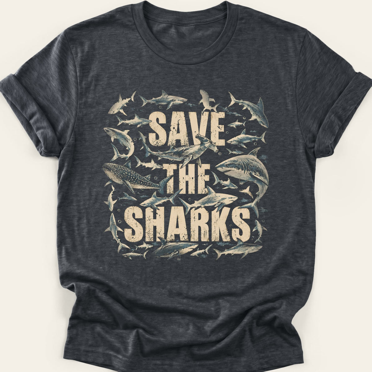 SAVE THE SHARKS — SOFTSTYLE TEE