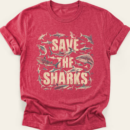 SAVE THE SHARKS — SOFTSTYLE TEE