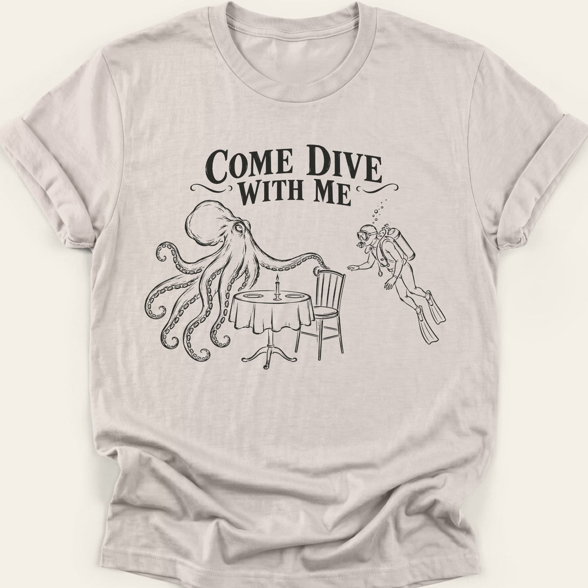 COME DIVE WITH ME — SOFTSTYLE TEE