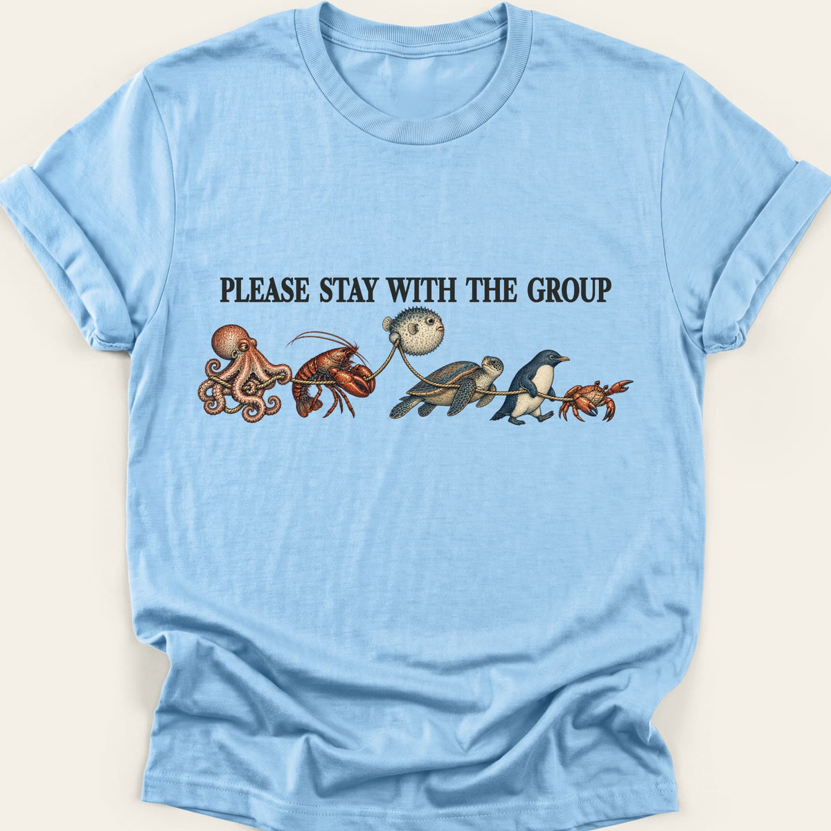 PLEASE STAY WITH THE GROUP — SOFTSTYLE TEE