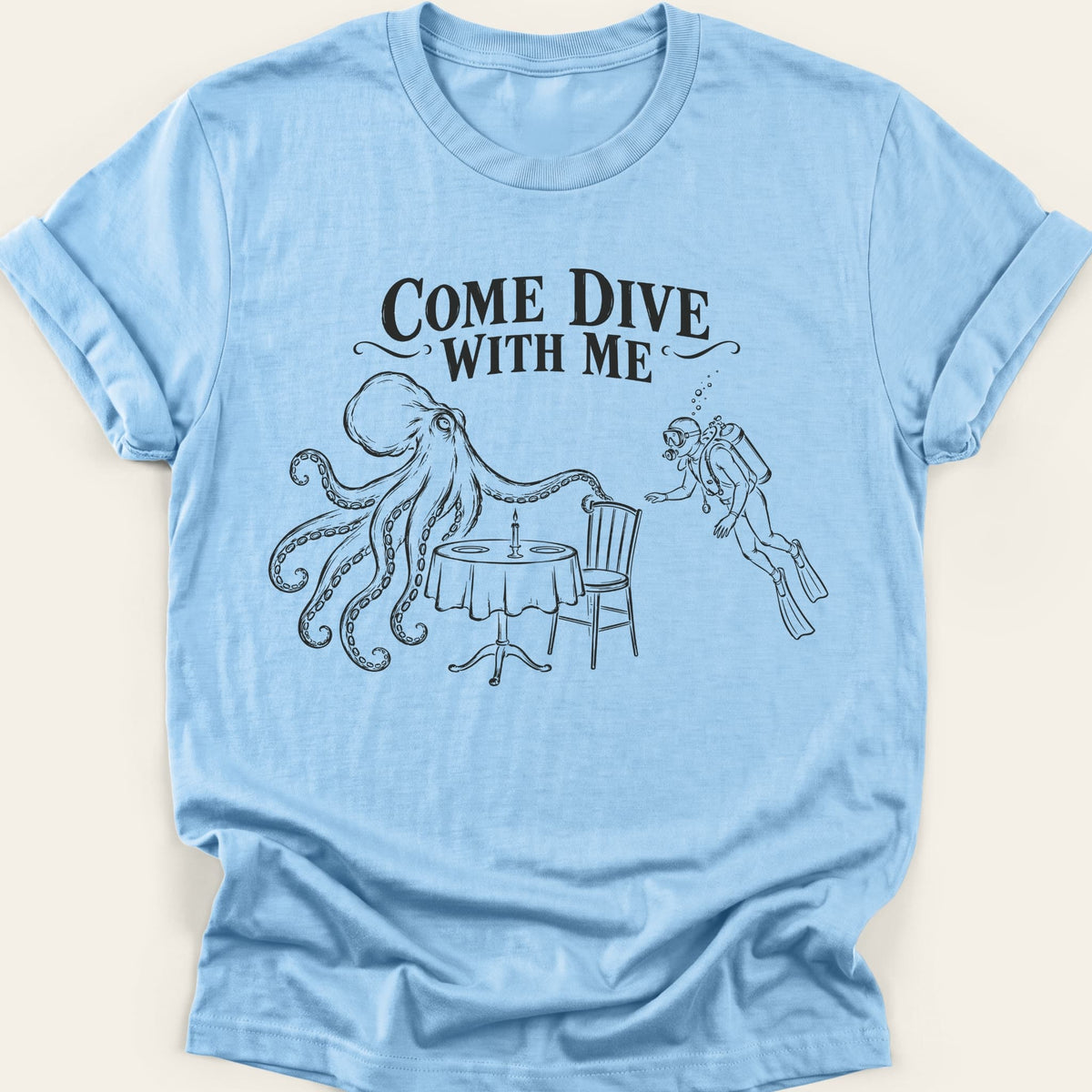 COME DIVE WITH ME — SOFTSTYLE TEE
