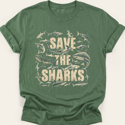 SAVE THE SHARKS — SOFTSTYLE TEE