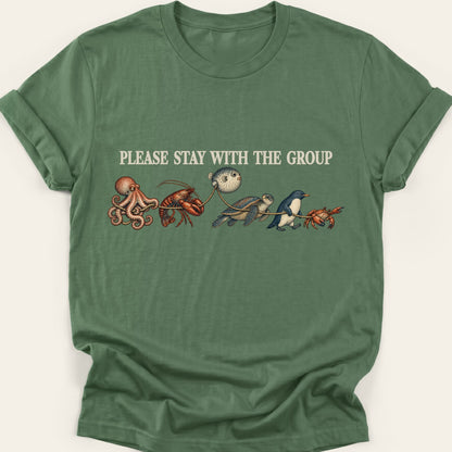 PLEASE STAY WITH THE GROUP — SOFTSTYLE TEE