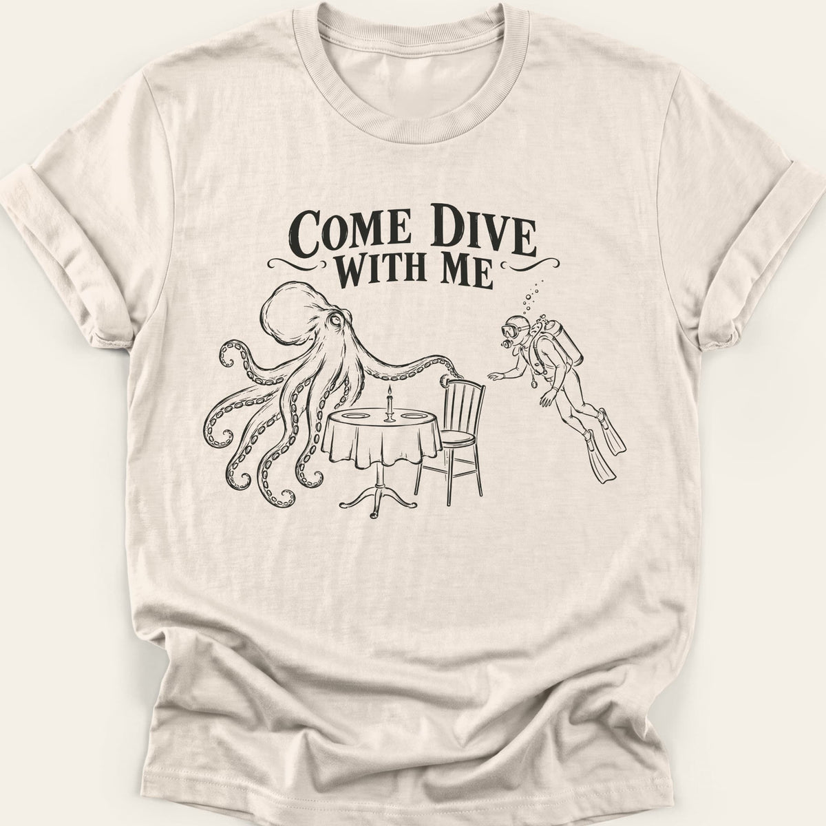 COME DIVE WITH ME — SOFTSTYLE TEE
