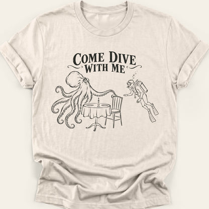 COME DIVE WITH ME — SOFTSTYLE TEE