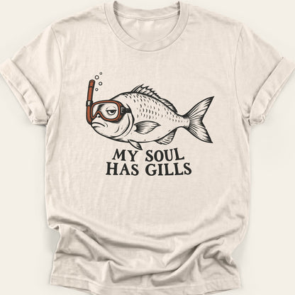MY SOUL HAS GILLS — SOFTSTYLE TEE