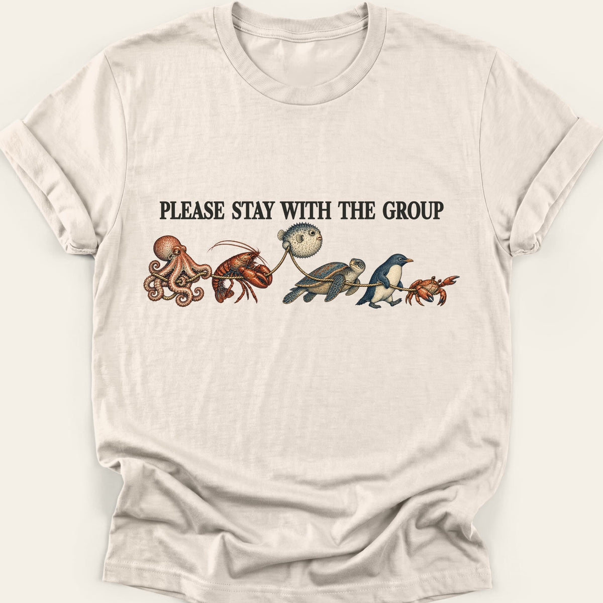 PLEASE STAY WITH THE GROUP — SOFTSTYLE TEE