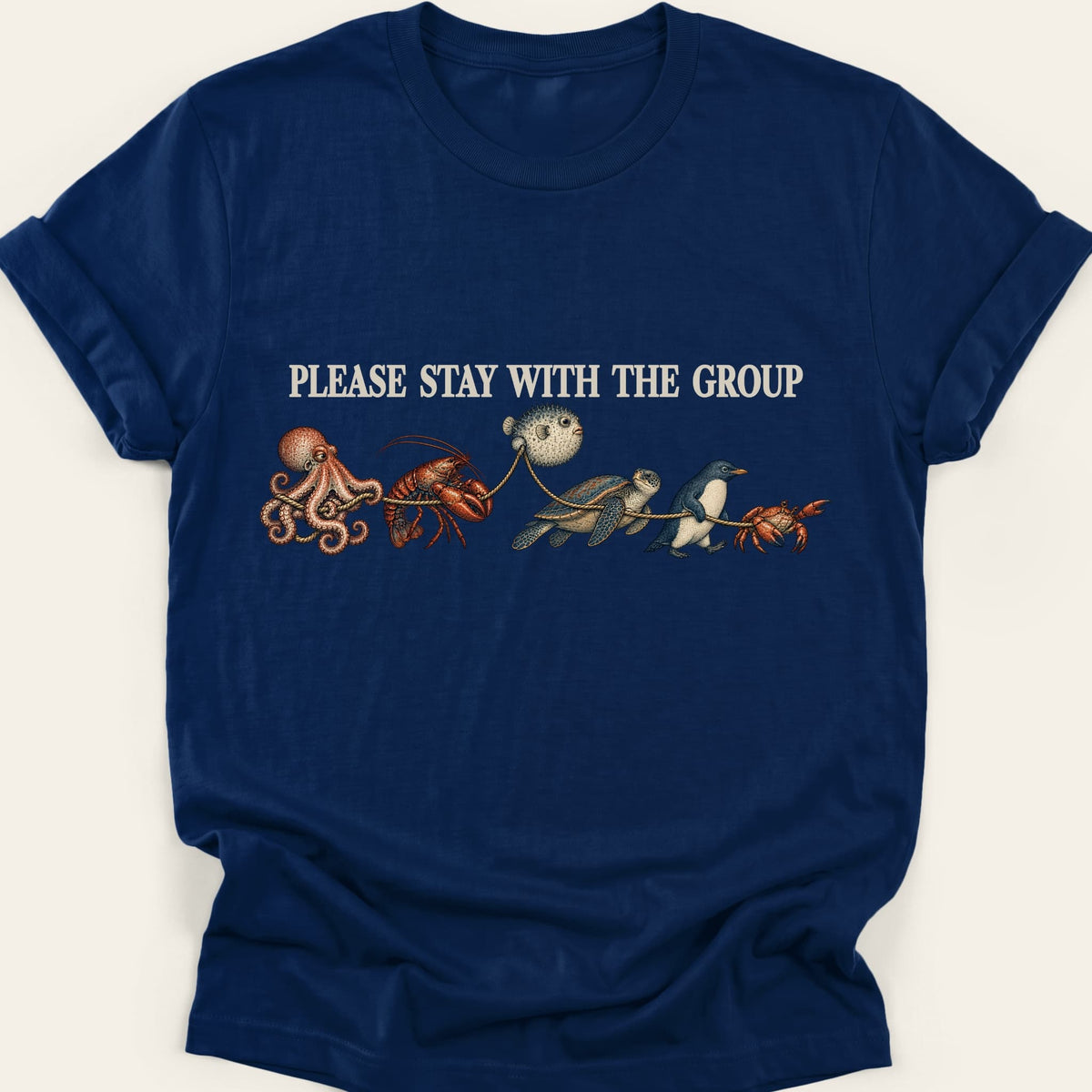 PLEASE STAY WITH THE GROUP — SOFTSTYLE TEE