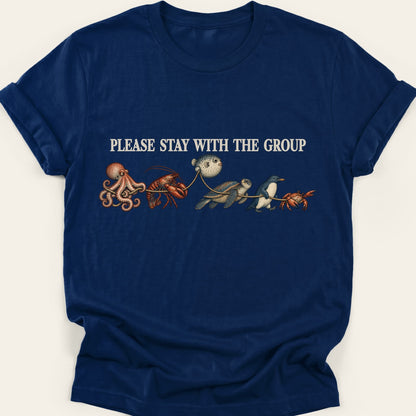 PLEASE STAY WITH THE GROUP — SOFTSTYLE TEE