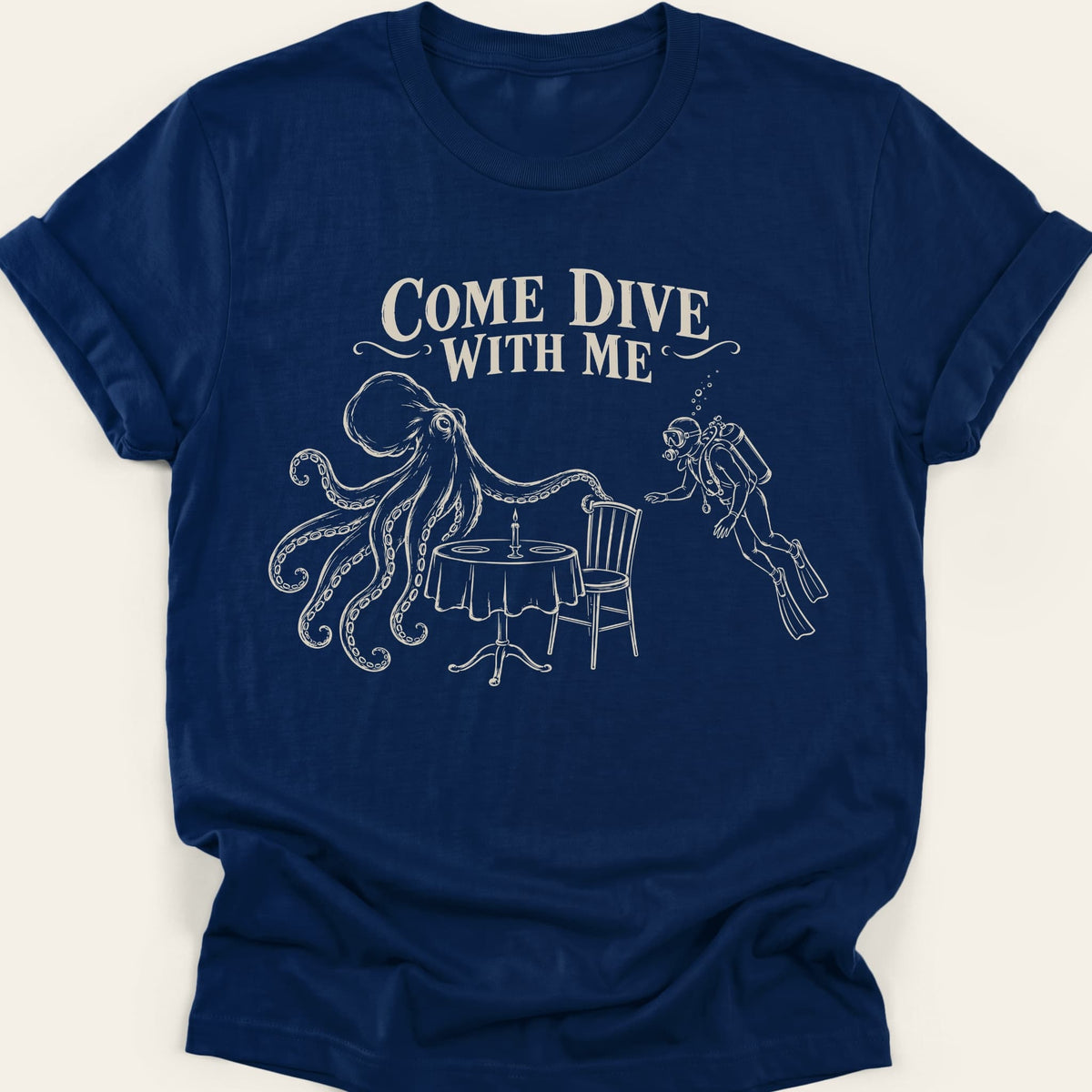 COME DIVE WITH ME — SOFTSTYLE TEE
