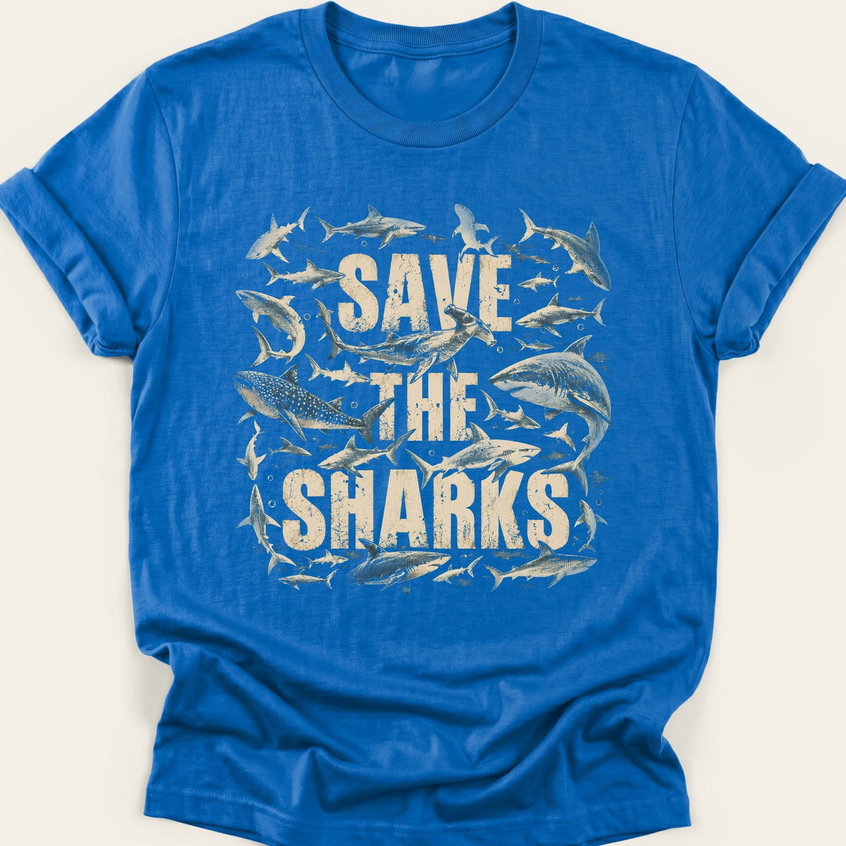 SAVE THE SHARKS — SOFTSTYLE TEE