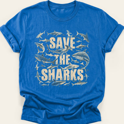 SAVE THE SHARKS — SOFTSTYLE TEE