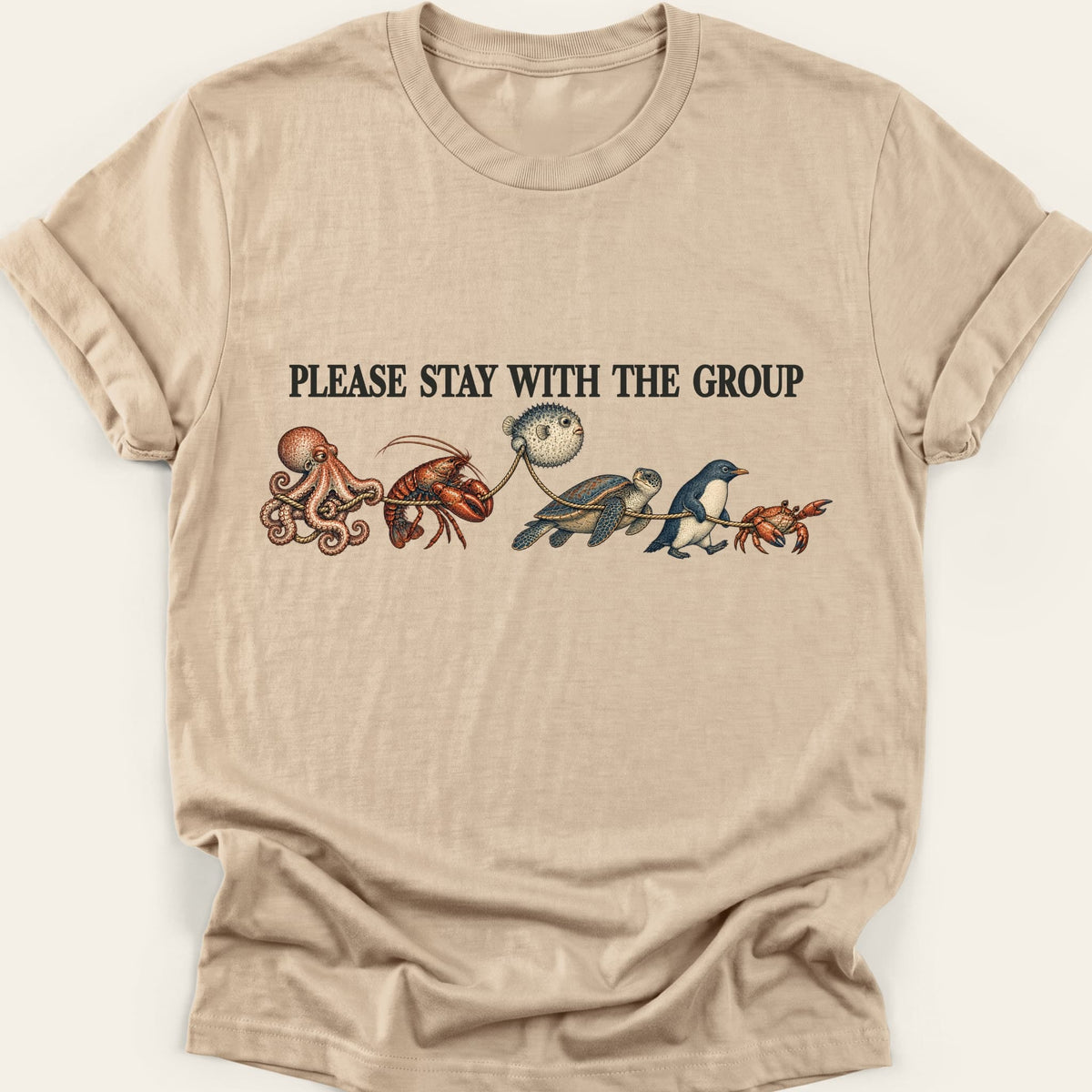 PLEASE STAY WITH THE GROUP — SOFTSTYLE TEE