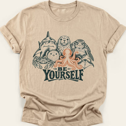BE YOURSELF — SOFTSTYLE TEE