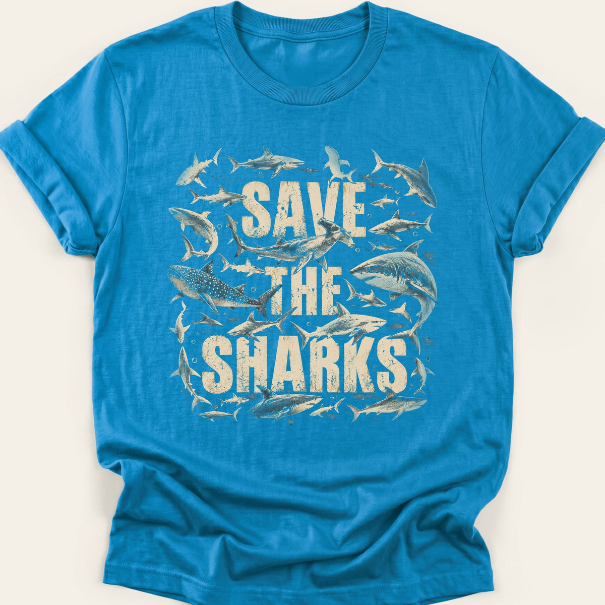 SAVE THE SHARKS — SOFTSTYLE TEE