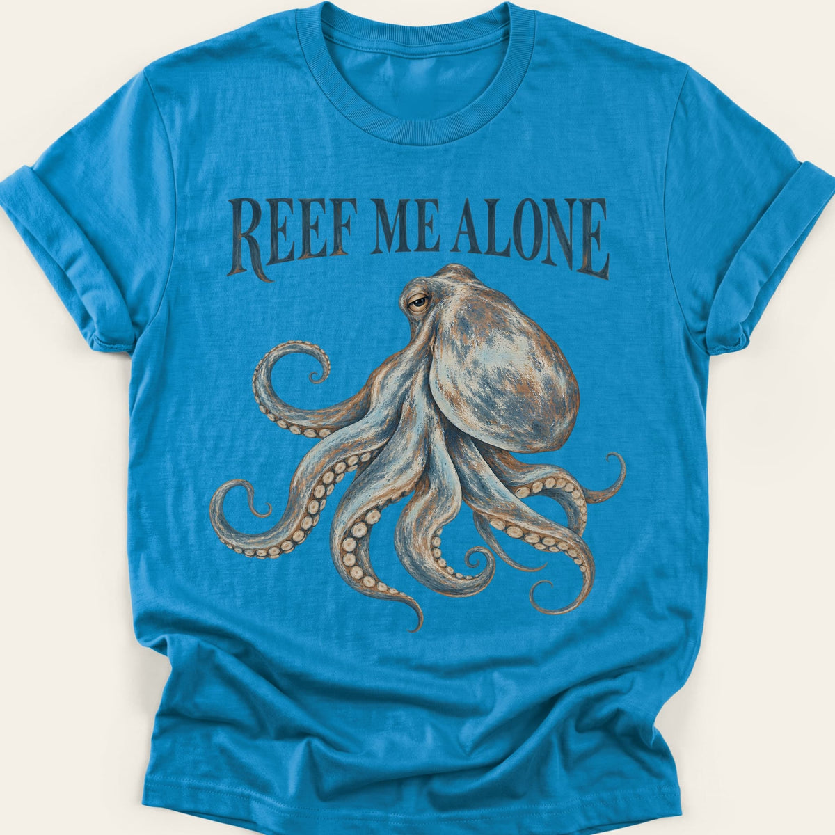 REEF ME ALONE OCTOPUS — SOFTSTYLE TEE