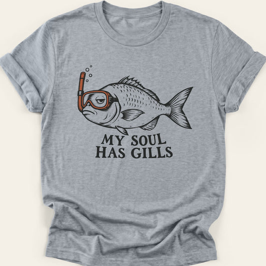MY SOUL HAS GILLS — SOFTSTYLE TEE